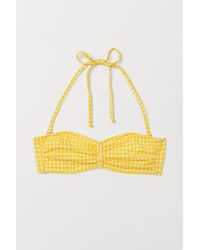 H&M Bandeau-Bikinitop - Gelb
