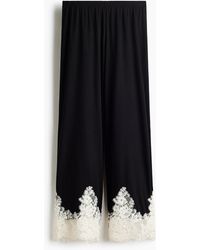 H&M - Pyjamabroek Met Kant - Lyst