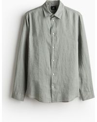 H&M - Leinenhemd Regular Fit - Lyst