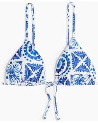 H&M - Wattiertes Triangel-Bikinitop - Lyst