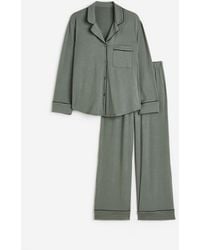 H&M Zweiteiliger Pyjama - Grün