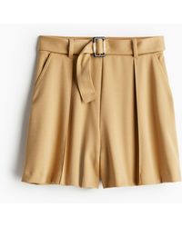 H&M - Pull-on-Shorts mit Gürtel - Lyst
