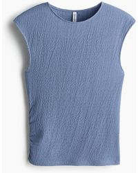 H&M - Top Van Structuurtricot - Lyst