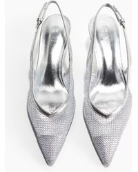 H&M - Slingbackpumps Van Mesh - Lyst