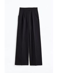 H&M Wide Trousers - Black