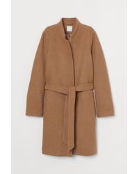 H&M Mantel aus Wollmischung - Natur