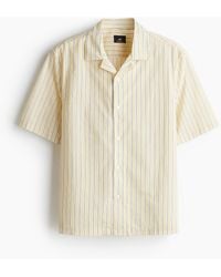 H&M - Chemise Regular Fit en coton avec col cubain - Lyst
