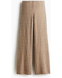 H&M - Kabelgebreide Broek - Lyst