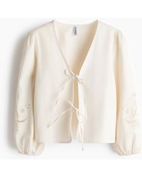H&M - Jasje Met Broderie Anglaise - Lyst