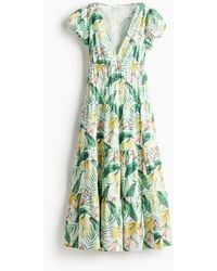 H&M - Popelinekleid mit Stufenjupe - Lyst