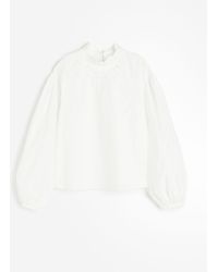 H&M - Blouse Met Broderie Anglaise - Lyst