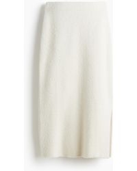 H&M - Flauschiger Strickrock - Lyst