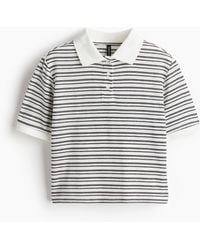 H&M - Fijngebreid Poloshirt - Lyst