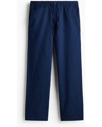 H&M - Hose aus Leinenmix in Regular Fit - Lyst