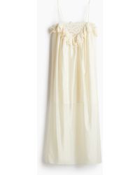H&M - Slip-on Jurk Met Kant - Lyst