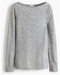 H&M - Ribgebreide Wollen Top - Lyst