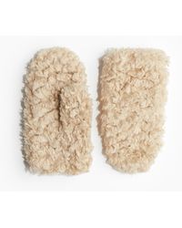 H&M - Flauschige Fäustlinge - Lyst
