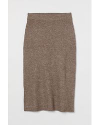 H&M Knit Skirt - Brown