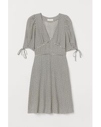 H&M Kleid aus Lyocellmix - Weiß