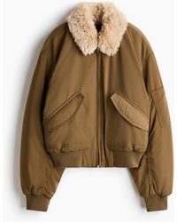 H&M - Collared Bomber Jacket - Lyst