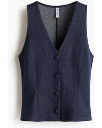 H&M - Gilet Sans Manches En Jersey - Lyst