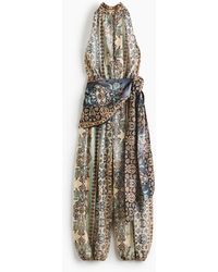 H&M - Halterjumpsuit Met Strikdetail - Lyst