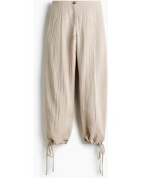 H&M - Barrel-leg Broek Van Crinklekwaliteit - Lyst