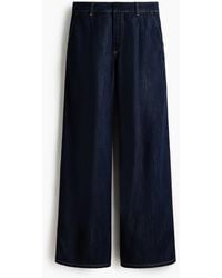 H&M - Loose Fit Wide Regular Jeans - Lyst