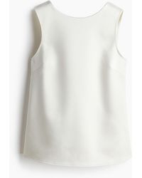 H&M - Top mit Schleife im Rücken - Lyst