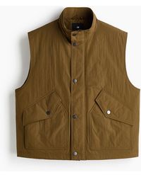 H&M - Veste Sans Manches À Col Droit - Lyst