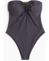 H&M - Bandeau-Badeanzug mit wattierten Cups - Lyst
