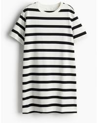 H&M - T-Shirt-Kleid aus Baumwolle - Lyst