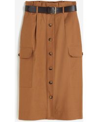 H&M - Utility-Jupe mit Gürtel - Lyst