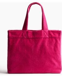 H&M - Strandtasche aus Baumwollfrottee - Lyst