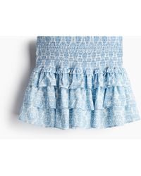 H&M - Minijupe mit Stufen - Lyst