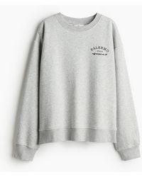 H&M - Sweatshirt mit Rundausschnitt - Lyst