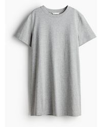 H&M - Robe T-shirt en coton - Lyst