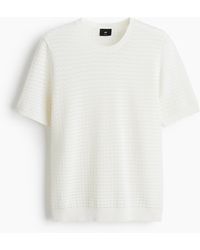 H&M - T-shirt Slim Fit en maille - Lyst