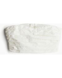 H&M - Kurzes Bandeau-Top aus Nylon - Lyst
