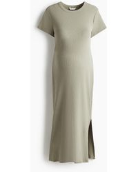 H&M - MAMA Geripptes T-Shirt-Kleid - Lyst