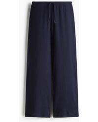 H&M - Pantalon Large En Maille Côtelée - Lyst