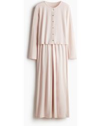 H&M - Pyjama Van Pointelletricot - Lyst