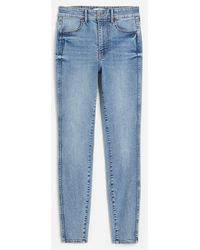 H&M Skinny High Ankle Jeans - Blau