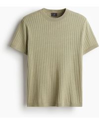H&M - Gestricktes T-Shirt in Regular Fit - Lyst