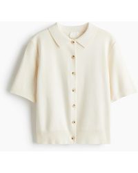 H&M - Cardigan mit Kragen - Lyst