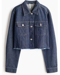 H&M - Veste Courte En Denim - Lyst