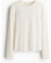 H&M - Top À Manches Longues En Jersey - Lyst