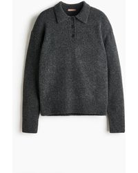 H&M - Polopullover in Zopfstrick - Lyst