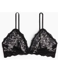 H&M - Kanten Soft-bh Met Borduursel - Lyst