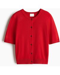H&M - Cardigan mit Kurzarm - Lyst